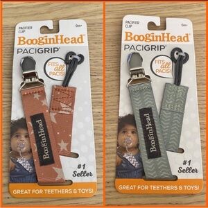 🆕 BooginHead PaciGrip Baby Pacifier toy Clip Bundle Om+🆕